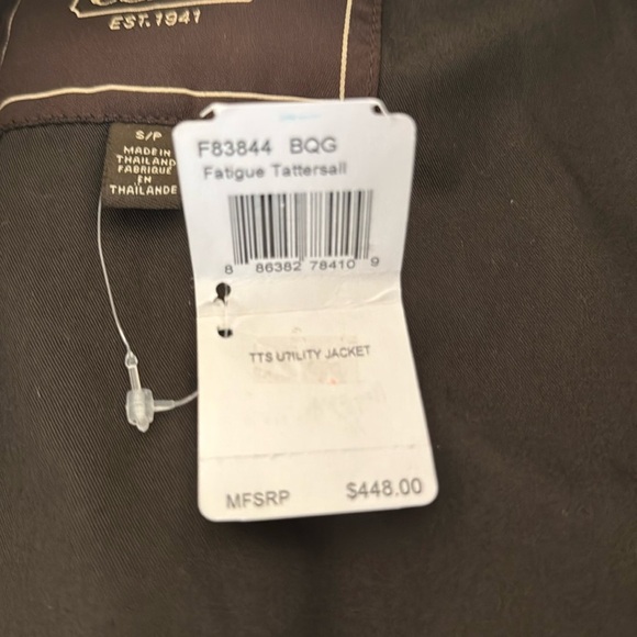 Coach Tatersall Plaid Utility Field Jacket Small - Picture 9 of 11